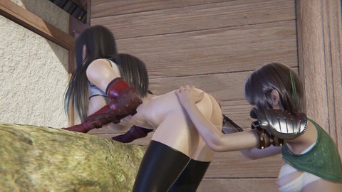 Anime, pussy licking, yuffie