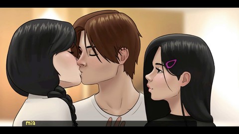 Escena hentai animada con un sujetador caliente y acción emocionante