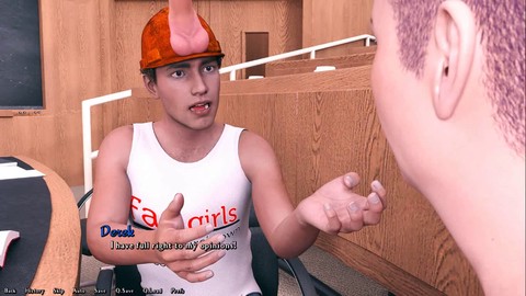 Estudiante de la facultad, juego porno, porno en 3d