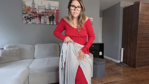 Vestito stretto, no bra try on haul, dress up
