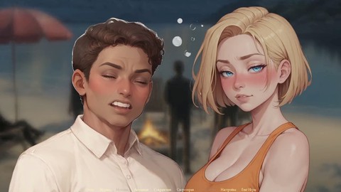 Seins naturels et fantasie de bondage hentai avec une rousse coquine