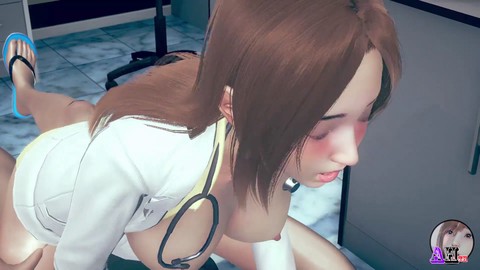 Hentai cum inflation 3d, honey select, inflation