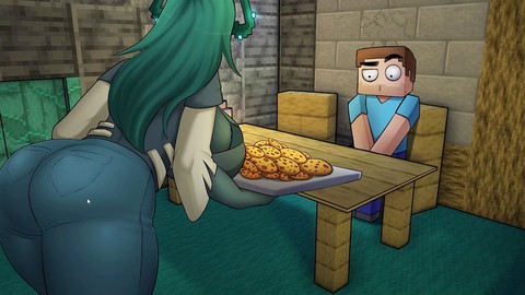 Die beeindruckende Minecraft-Riesenfrau gibt einen tiefen Oralverkehr und mehr in dieser wilden Parodie-Kollektion
