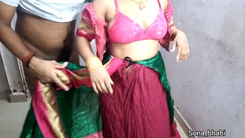 La brûlante bhabhi indienne Sona_bhabi apprécie le sexe torride en saree