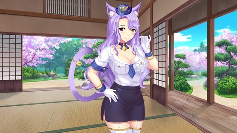 Neko girl, anime, kiara
