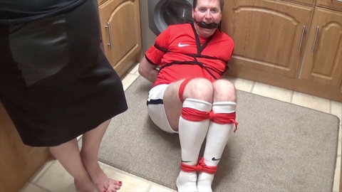 Womenwhotie, soccer kit, tied up