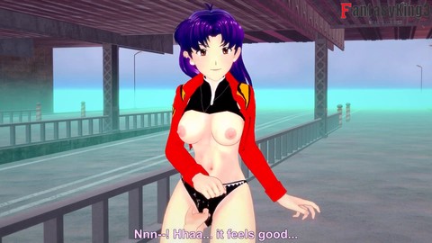 Misato Katsuragi genießt eine dampfende POV-Sex-Session