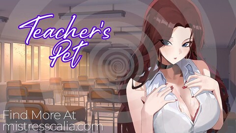 Le chouchou du professeur est hypnotisé dans un JOI par Mistress Calia