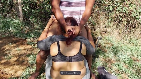 Indian desi village, forest sex, my wife sucking
