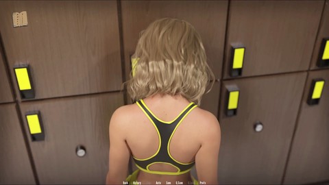 Hot blonde, visual novel, 3 dimensional