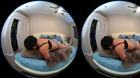 Girl pillow humping, panty grind, virtual reality