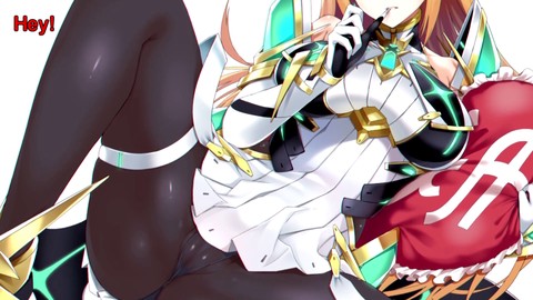 Mythra and Pyra from Xenoblade in manga porn JOI session [Prize winner]