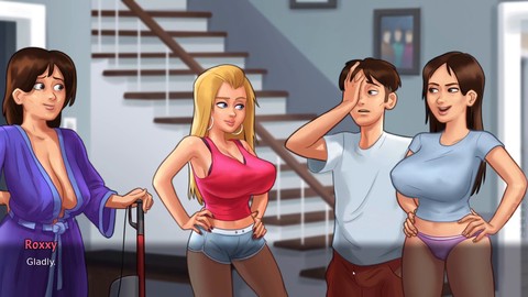 Jugador de juegos sexuales, juego porno, verano