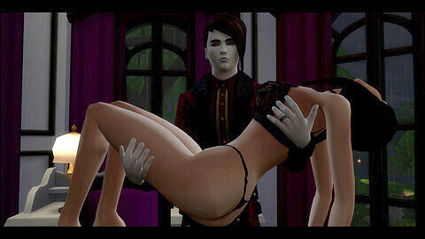 Sims 4 wicked woohoo, vampire, 3d monster