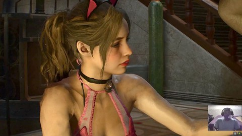 Juegos de video en el ordenador, juegos de adultos, vestido corto claire