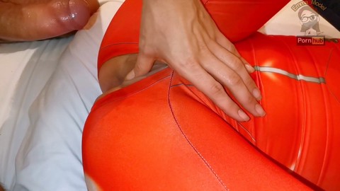 Crema che cola su un plug anale Asuka Evangelion cosplay - Emma_Model