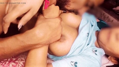 Romantic kiss, 18 year old indian girl, college