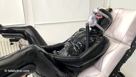 Oxygen mask, scuba, gasmasken latex